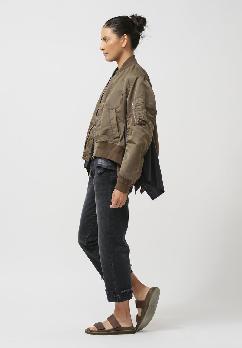 Sacai Nylon Twill Swing Bomber Jacket