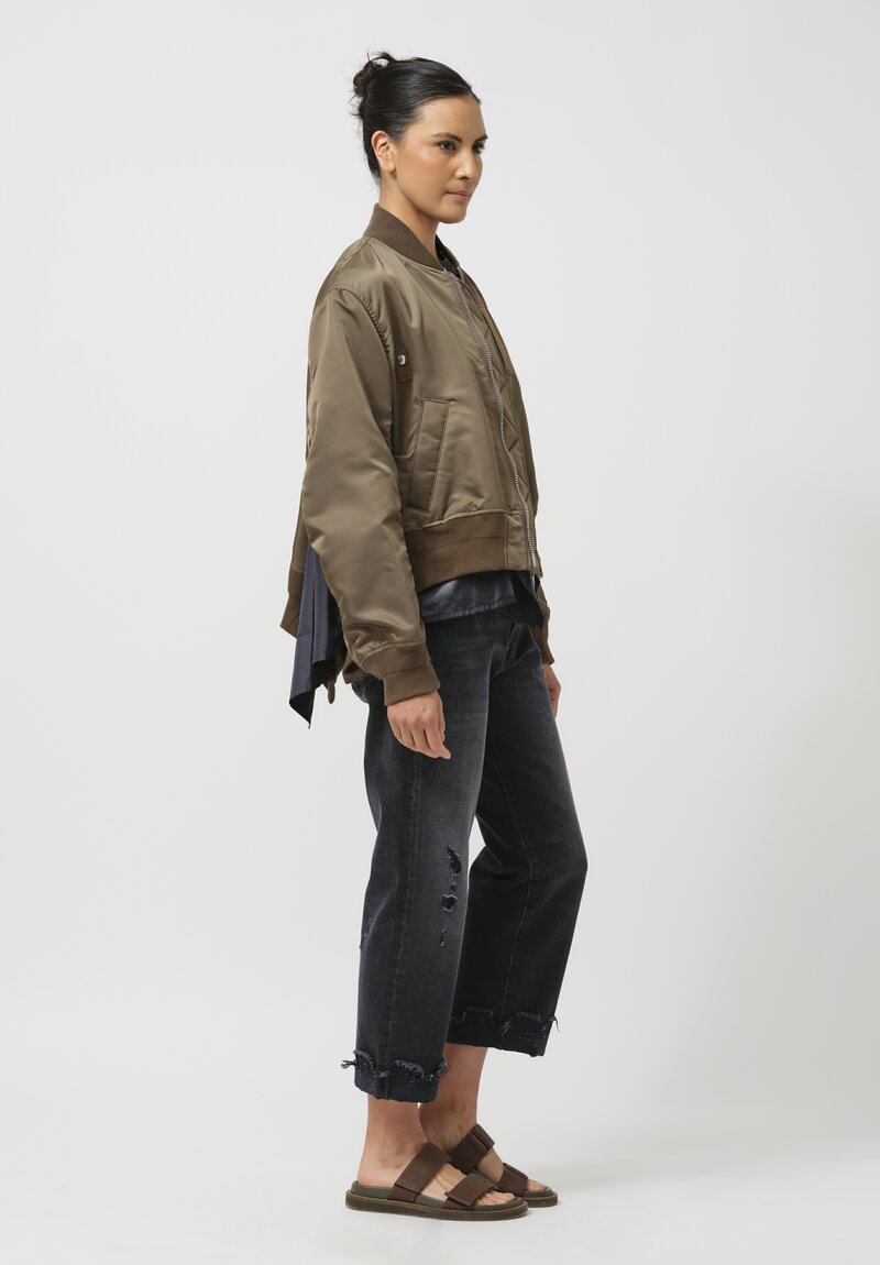 Sacai Nylon Twill Swing Bomber Jacket