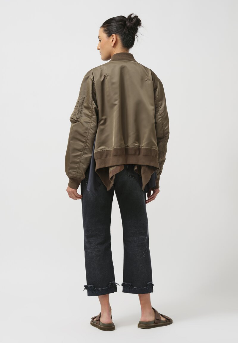 Sacai Nylon Twill Swing Bomber Jacket