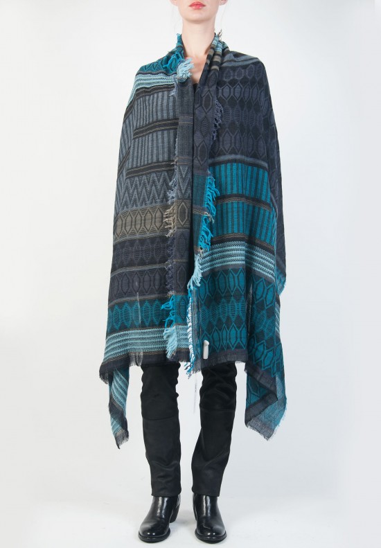 Traits Cyrus Scarf in Turquoise & Grey | Santa Fe Dry Goods . Workshop ...