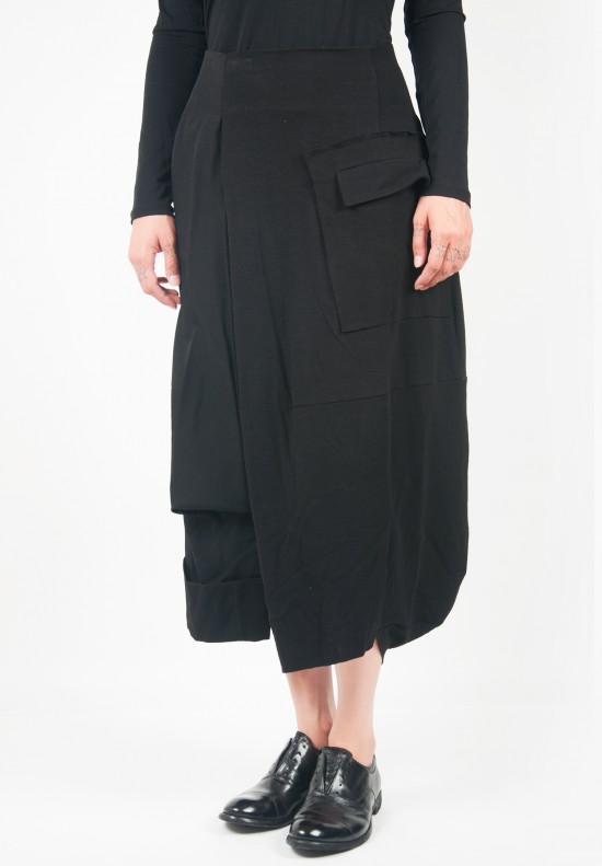 Rundholz Asymmetrical Skirt with 1 Pant Leg in Black | Santa Fe Dry ...