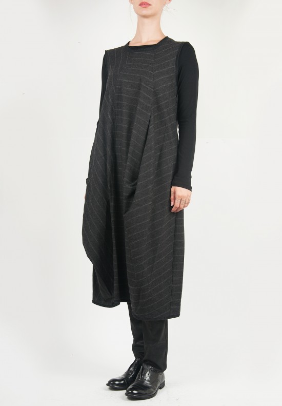 Oska Sleeveless Stripe Dress in Charcoal | Santa Fe Dry Goods ...