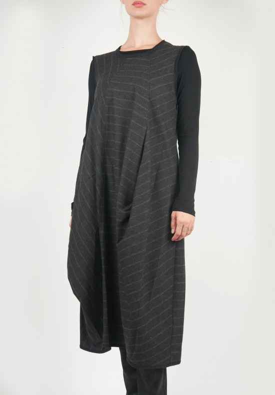 Oska Sleeveless Stripe Dress in Charcoal | Santa Fe Dry Goods ...