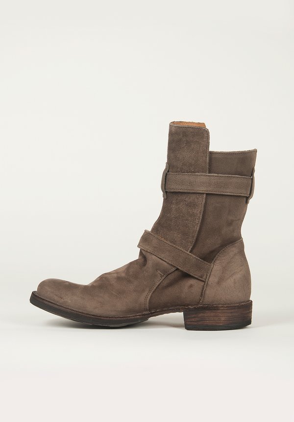 Fiorentini and Baker 2 Buckle Eternity Boot in Ice Suede	