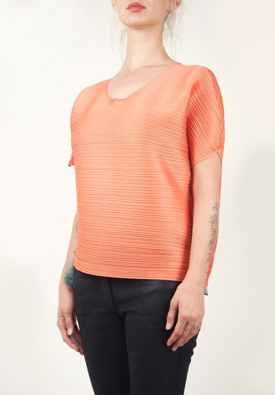 Issey Miyake Cauliflower Cropped Top in Orange