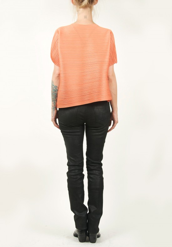 Issey Miyake Cauliflower Cropped Top in Orange