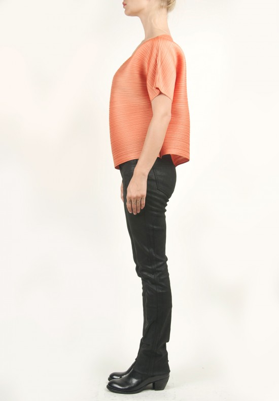 Issey Miyake Cauliflower Cropped Top in Orange