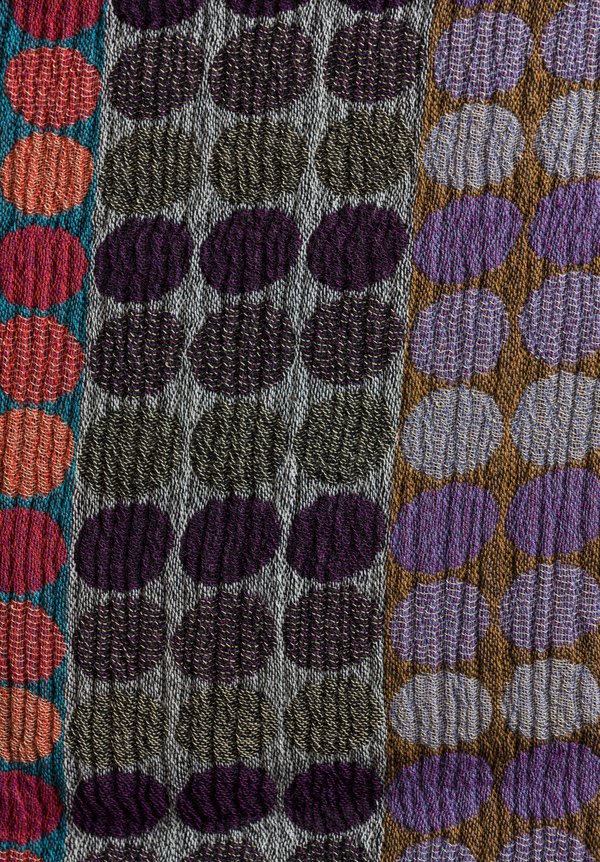 Nuno Dot Pattern Shawl in Multicolor/Purple