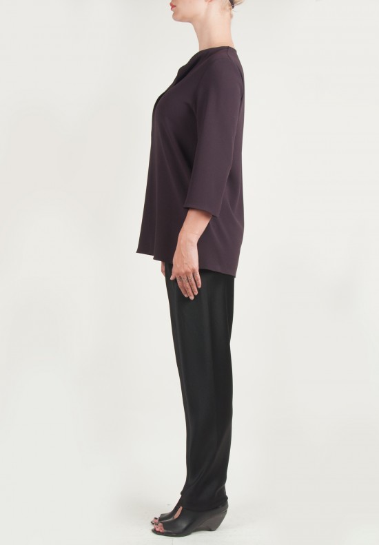 Peter Cohen Satin Bias Pants in Black