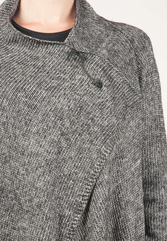 Rundholz Black Label Long Sweater in Black Melange | Santa Fe Dry Goods ...