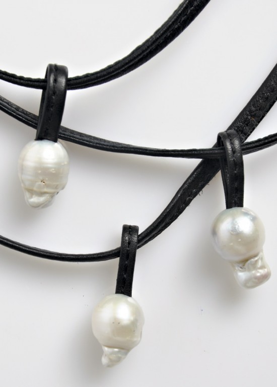 Monies 3 Strand Pearl Necklace