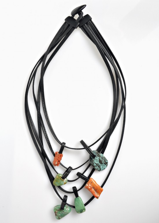 Monies 5 Strand Coral, Turquoise, & Chrysophrys Necklace | Santa Fe Dry ...