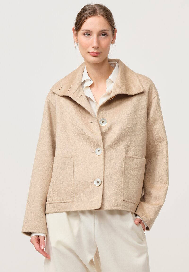 Nanna Pause Cashmere Enid Jacket in Beige Brown	