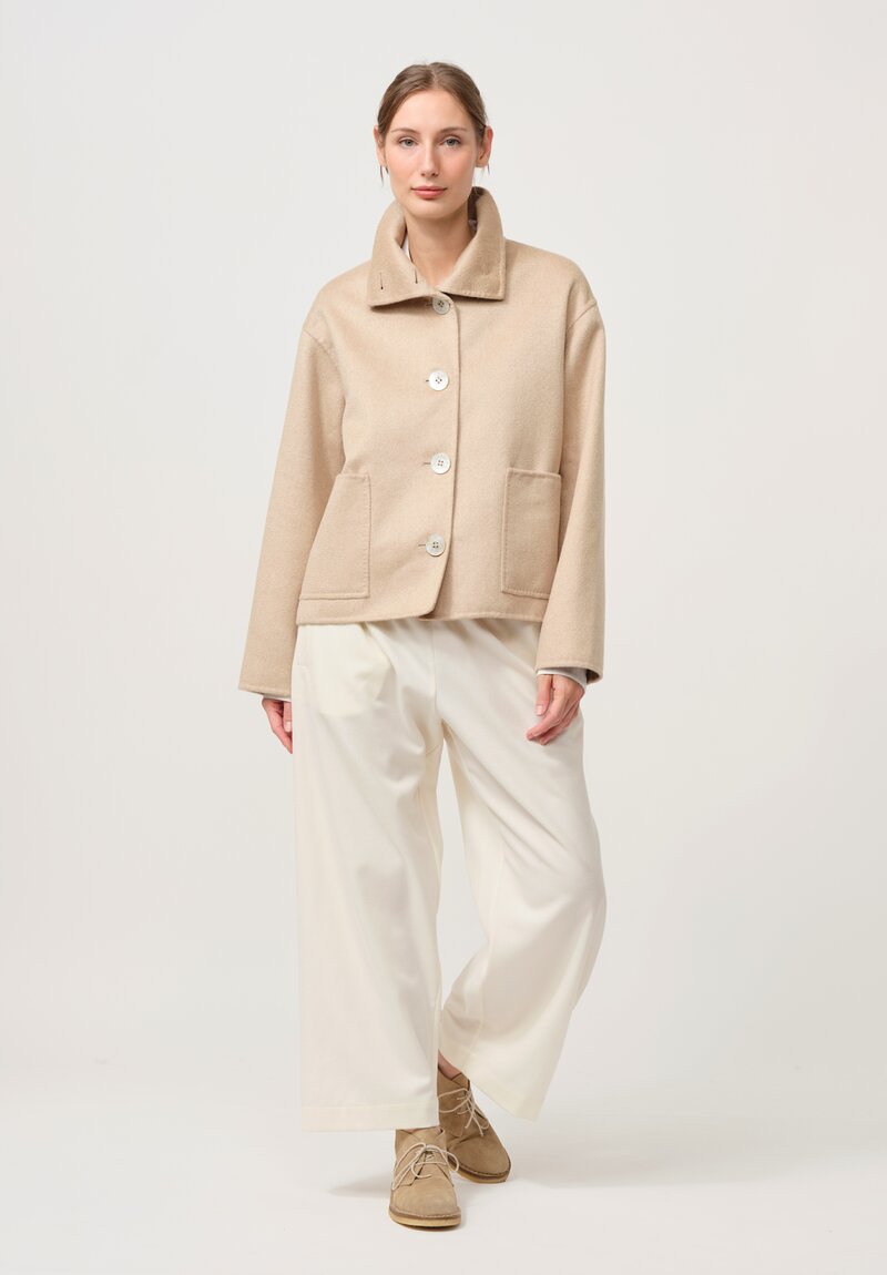 Nanna Pause Cashmere Enid Jacket in Beige Brown	