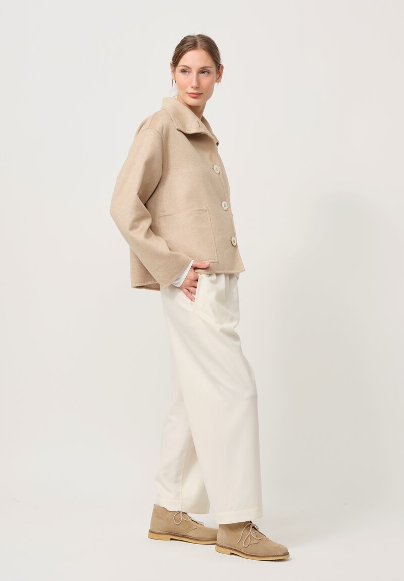 Nanna Pause Cashmere Enid Jacket in Beige Brown	