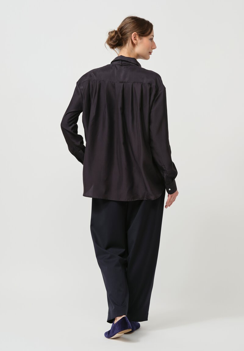 Asciari Silk Vega Shirt in Black	