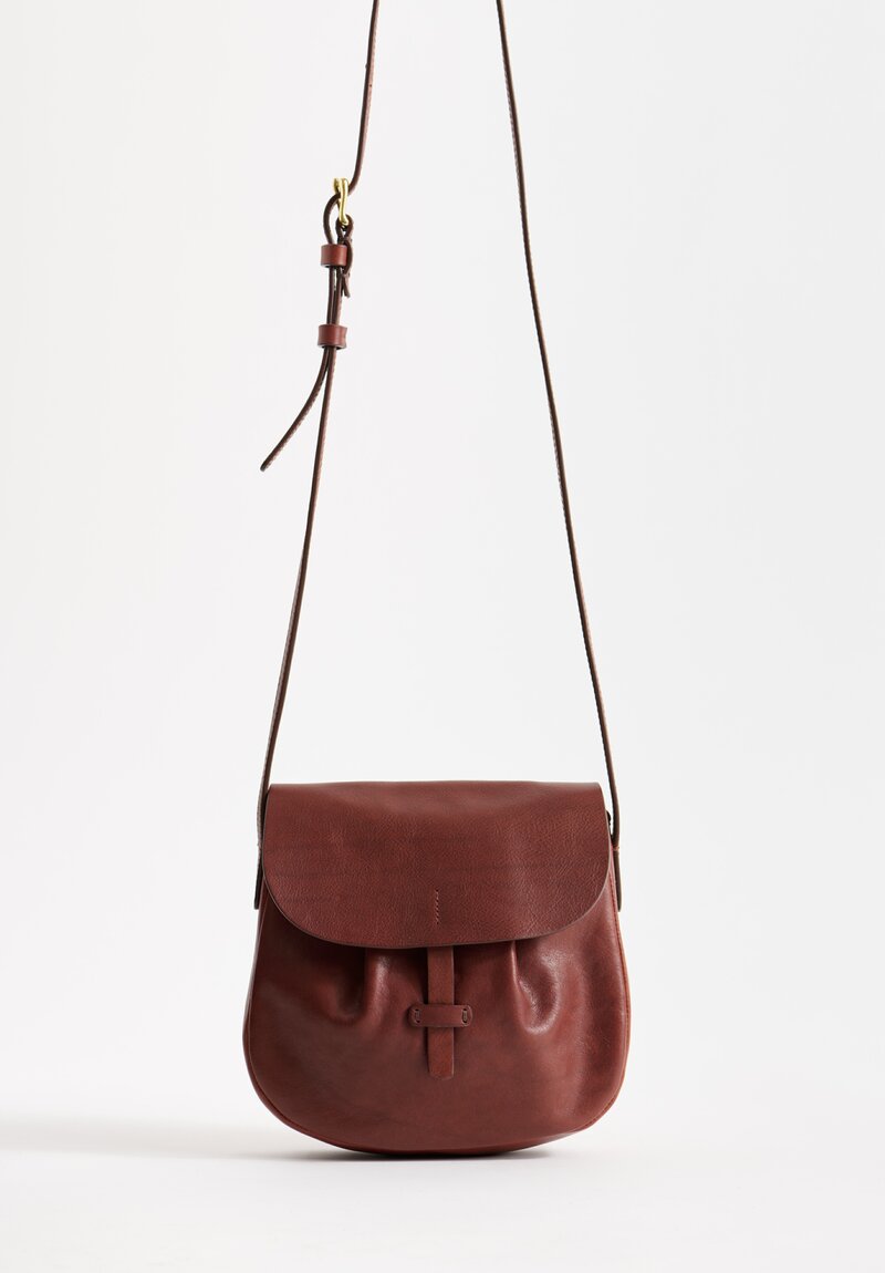 Massimo Palomba Jade Selleria Shoulder Bag in Chestnut Brown	