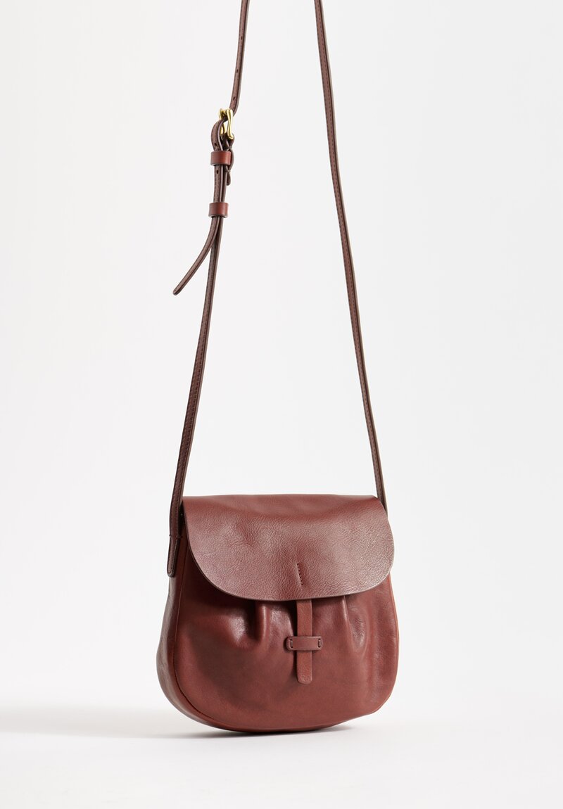 Massimo Palomba Jade Selleria Shoulder Bag in Chestnut Brown	