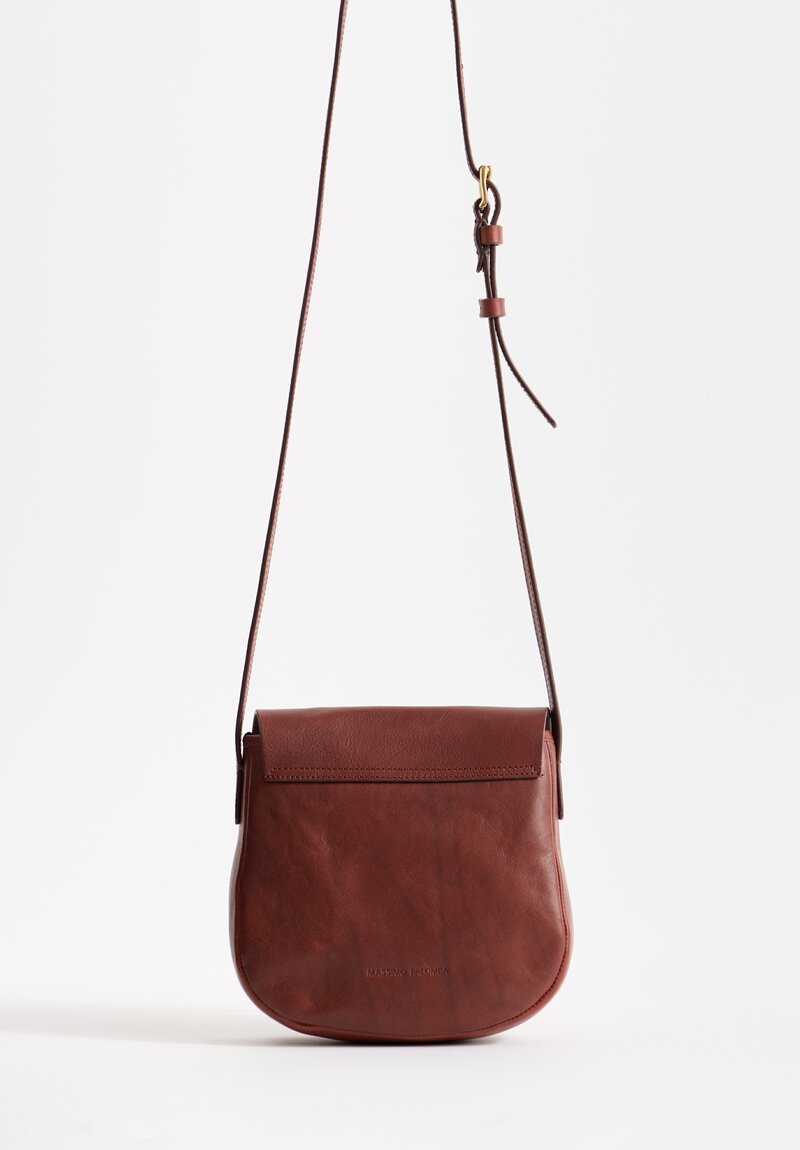 Massimo Palomba Jade Selleria Shoulder Bag in Chestnut Brown	