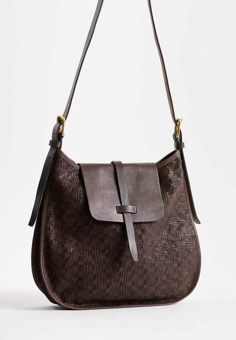 Massimo Palomba Eloise Edward Shoulder Bag in Ebano Brown	