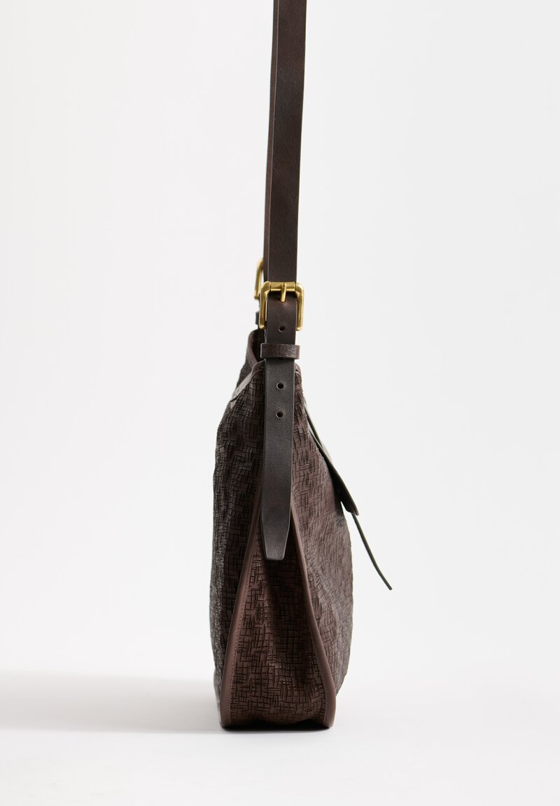 Massimo Palomba Eloise Edward Shoulder Bag in Ebano Brown	