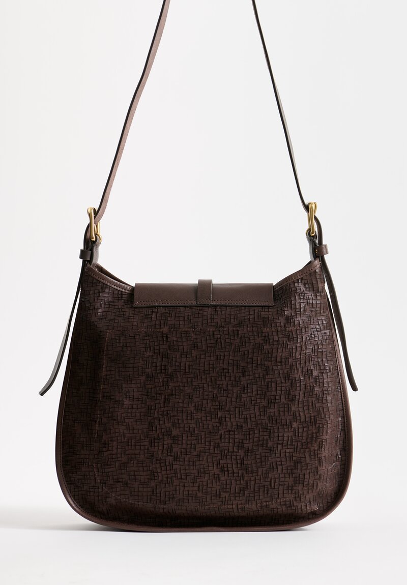 Massimo Palomba Eloise Edward Shoulder Bag in Ebano Brown	