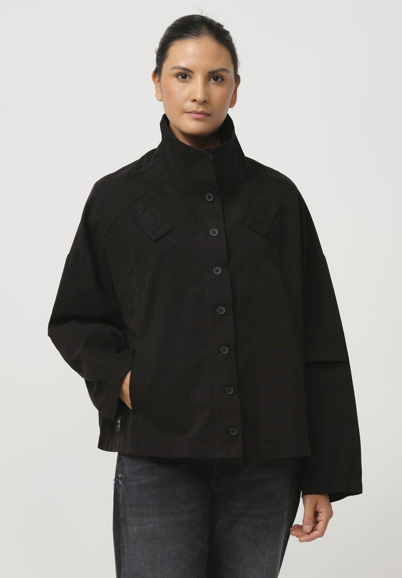 Rundholz Black Label Cotton Panda Patch Jacket in Black	