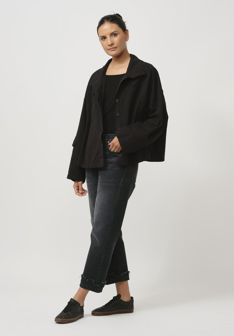 Rundholz Black Label Cotton Panda Patch Jacket in Black	