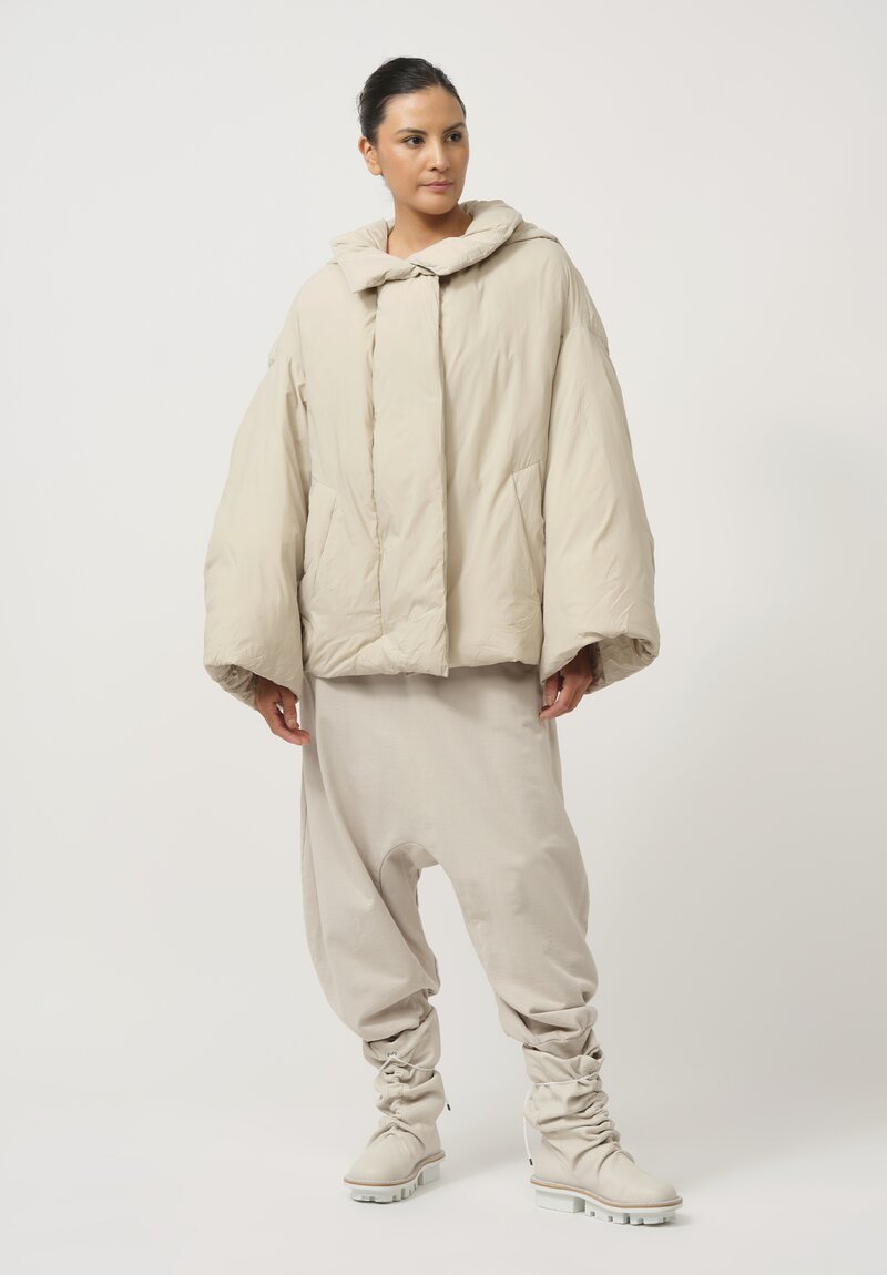 Rundholz Dip Puffer Bell Jacket in Eraser White	