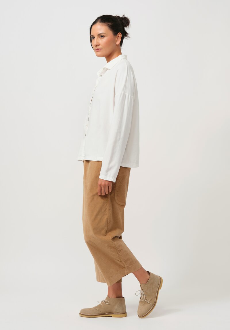 Album di Famiglia TVC Short Collar Shirt in Milk White	