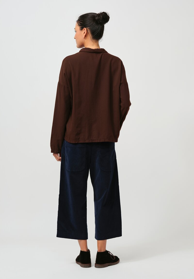 Album di Famiglia Cotton Velvet W&S Trousers in Ink Blue	