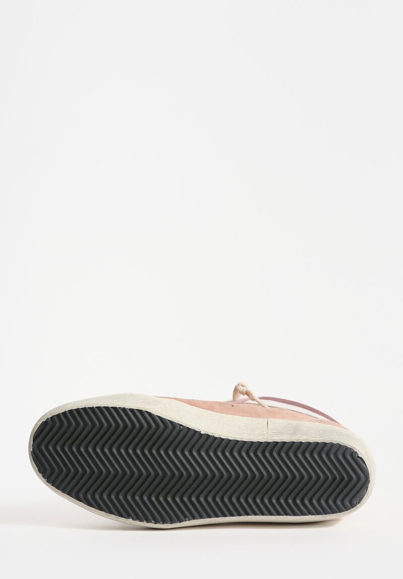 Golden Goose Suede Mid Star Classic Sneaker in Twilight Mauve, Ash Rose & Silver Star	