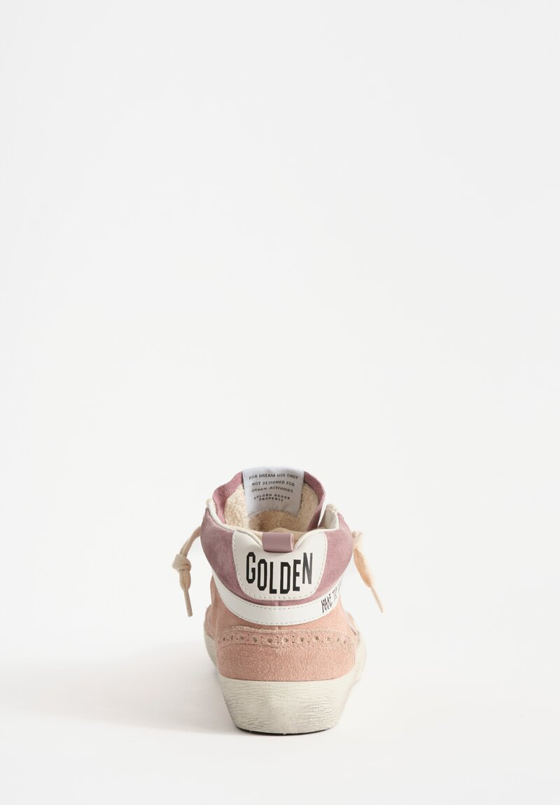 Golden Goose Suede Mid Star Classic Sneaker in Twilight Mauve, Ash Rose & Silver Star	