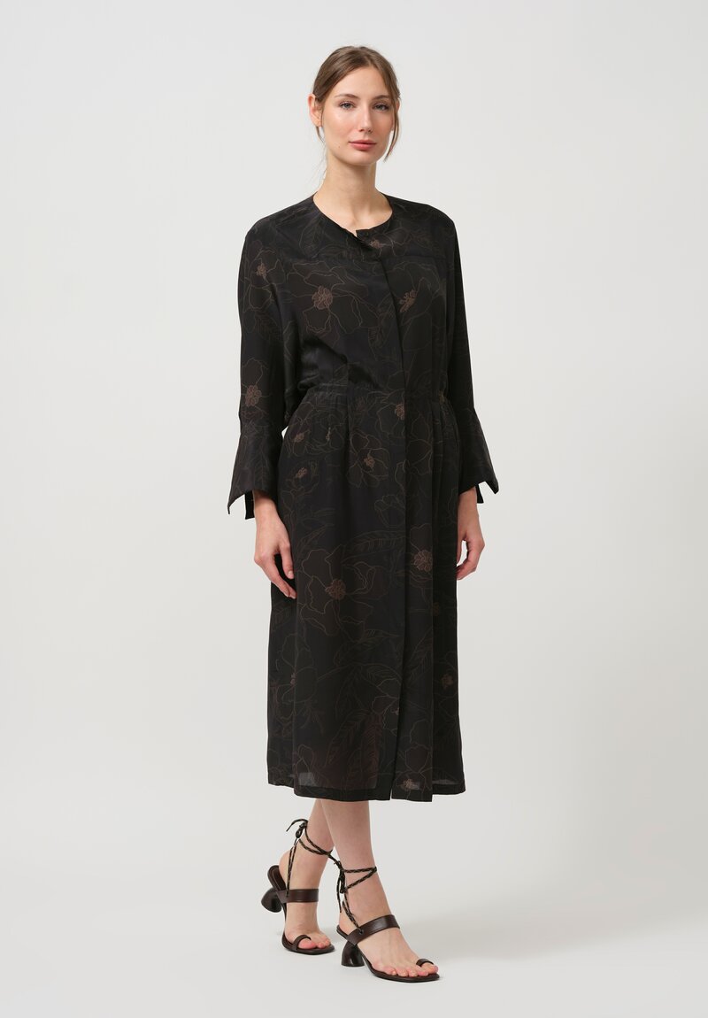 Dries Van Noten Silk Darissa Dress in Black	