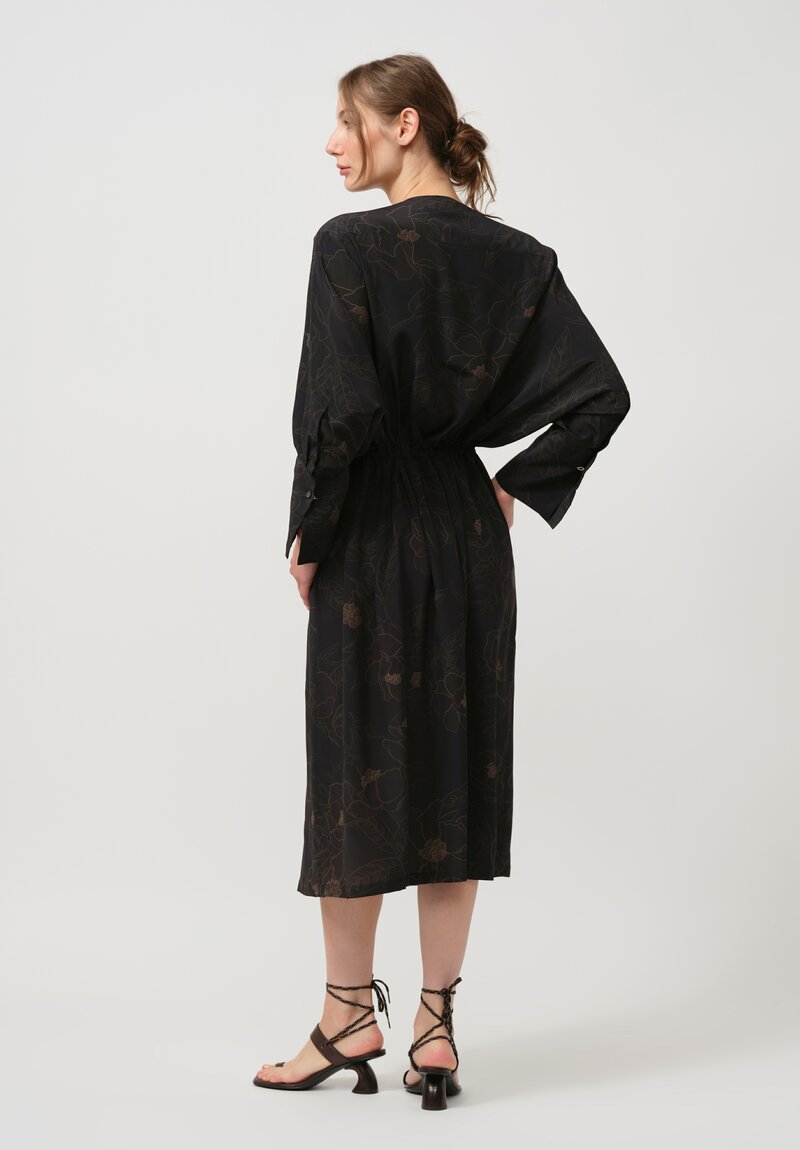 Dries Van Noten Silk Darissa Dress in Black	