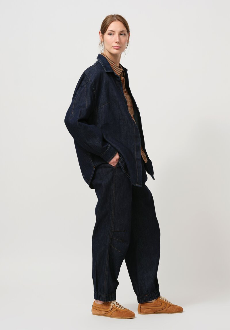 Dries Van Noten Camis Denim Shirt in Indigo Blue	