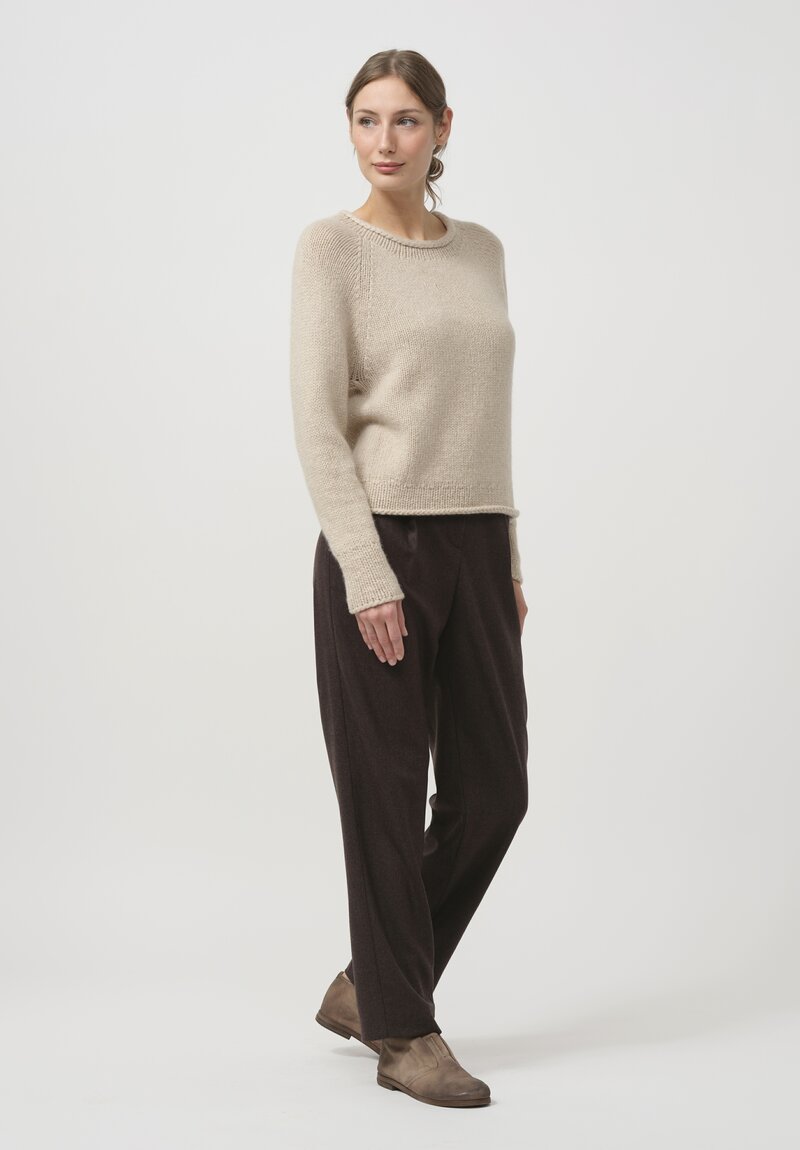 Wommelsdorff Cashmere & Silk Hana Sweater in Sand	