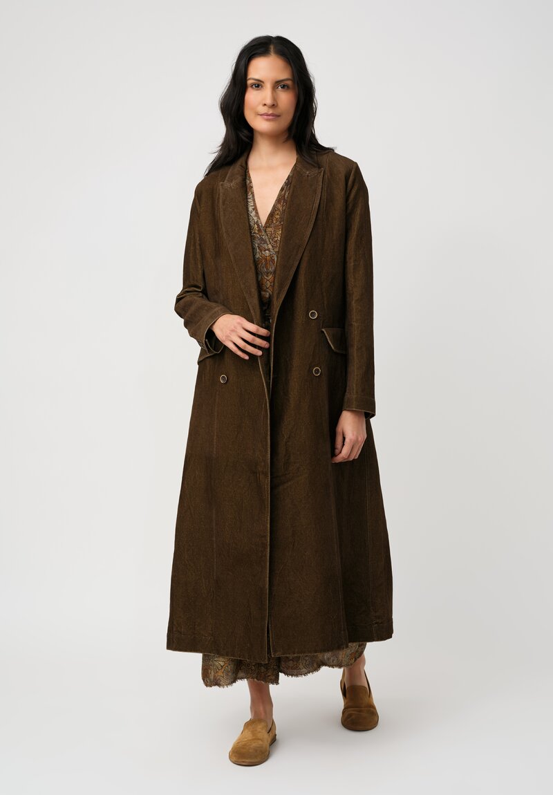 Uma Wang Acre Dress in Mustard
