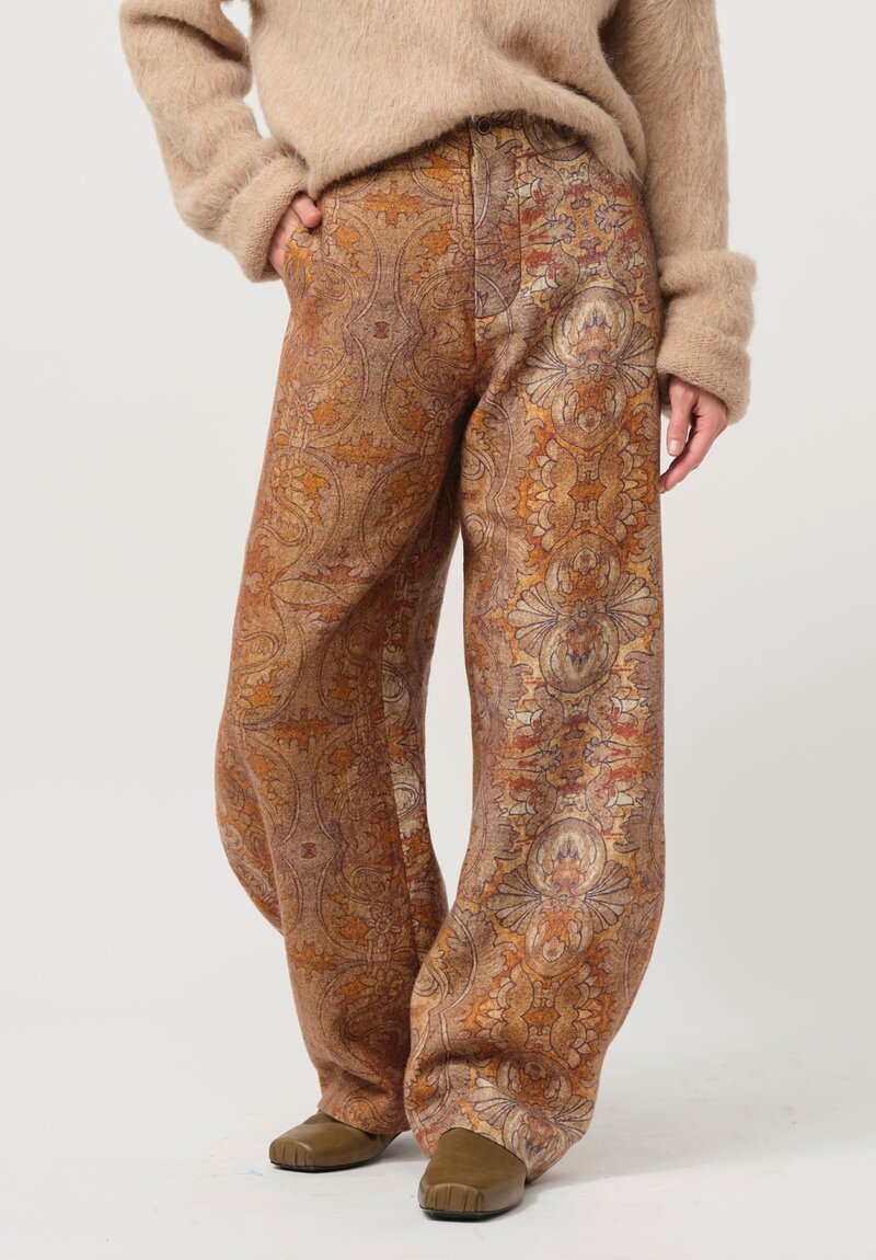 Uma Wang Pollock Pant in Mustard Brown	