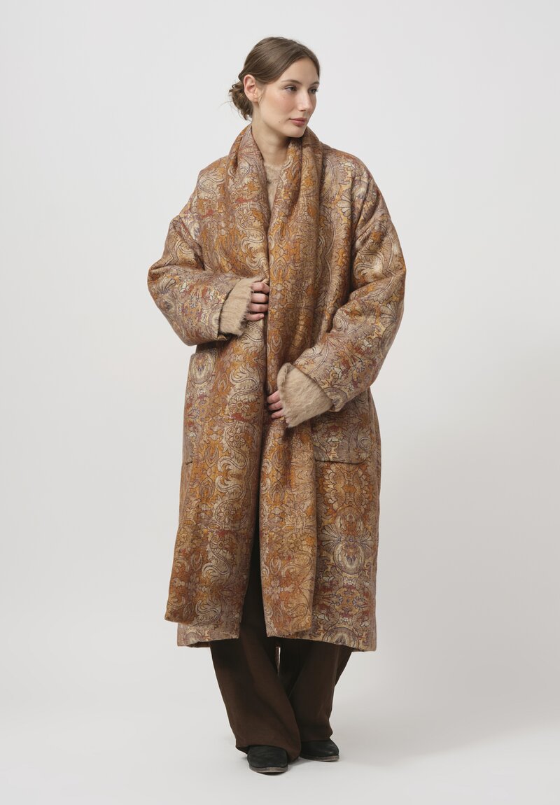 Uma Wang Chidi Coat in Mustard Brown	