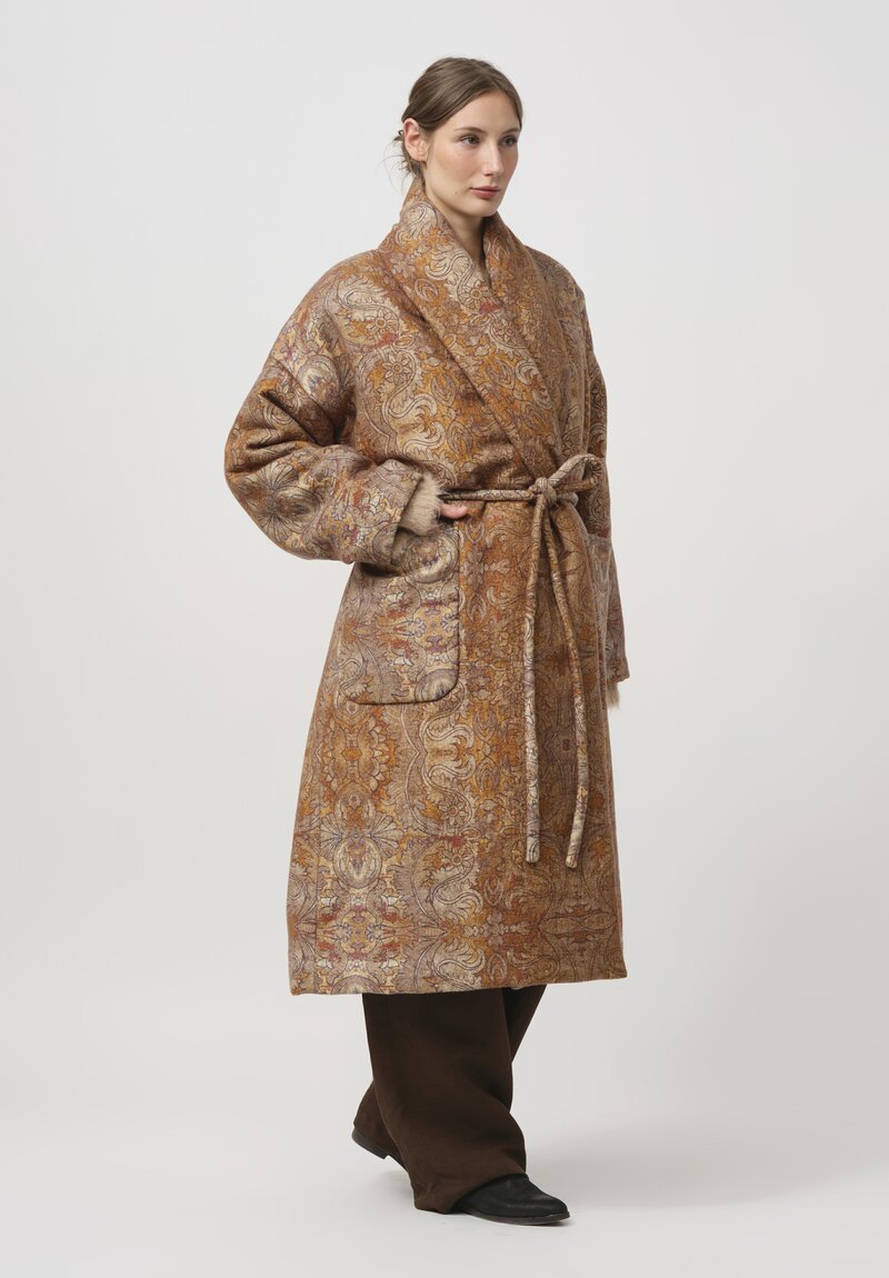 Uma Wang Chidi Coat in Mustard Brown	