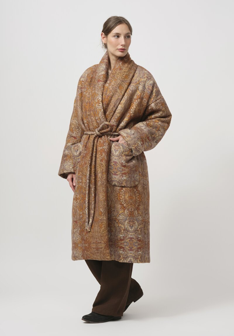 Uma Wang Chidi Coat in Mustard Brown	