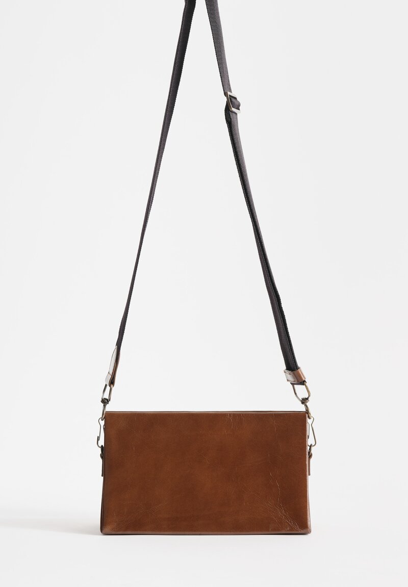 Uma Wang Leather Origami Bag in Brown	