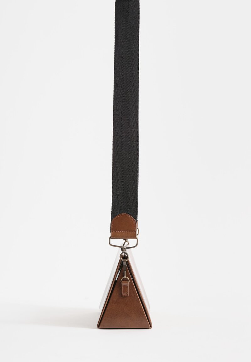 Uma Wang Leather Origami Bag in Brown	