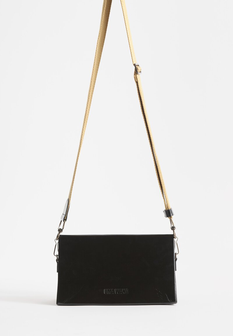 Uma Wang Leather Origami Bag in Black	