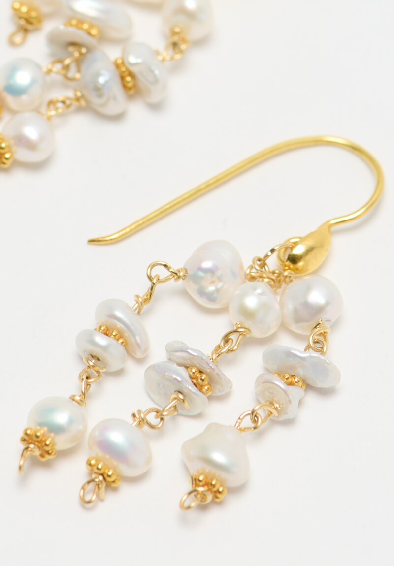 Greig Porter 18k Pearls Necklace & Earrings	