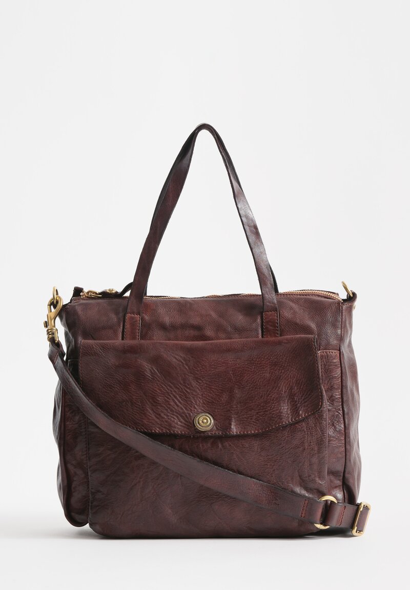 Campomaggi Leather Ossidiana Bag in Brown	