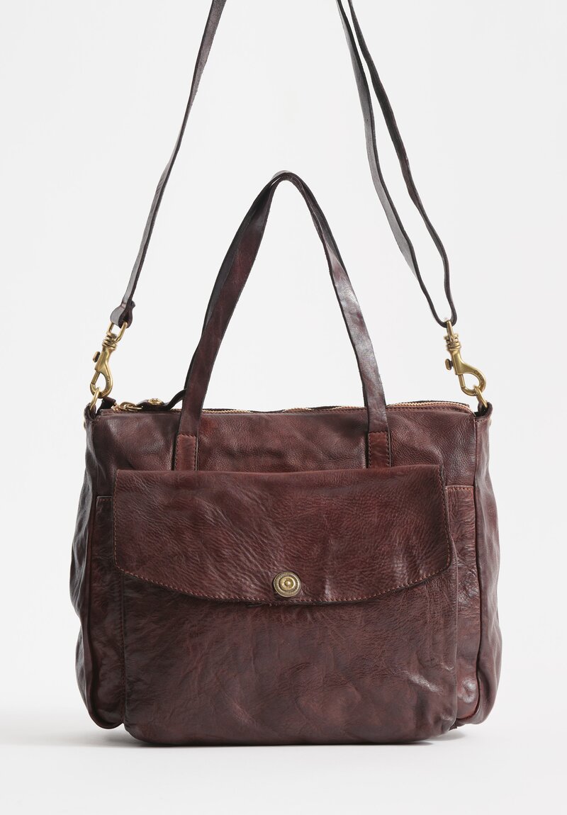 Campomaggi Leather Ossidiana Bag in Brown	