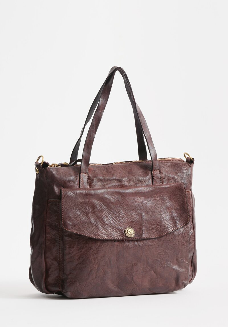 Campomaggi Leather Ossidiana Bag in Brown	