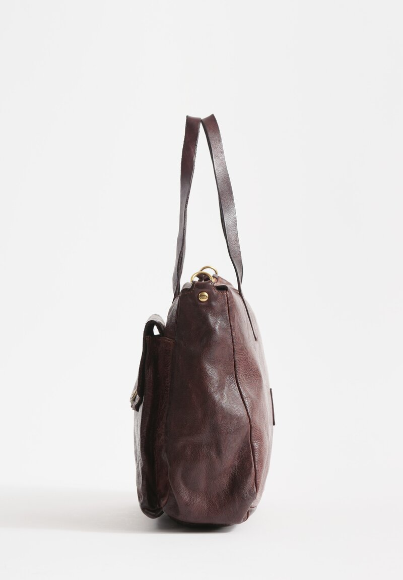 Campomaggi Leather Ossidiana Bag in Brown	